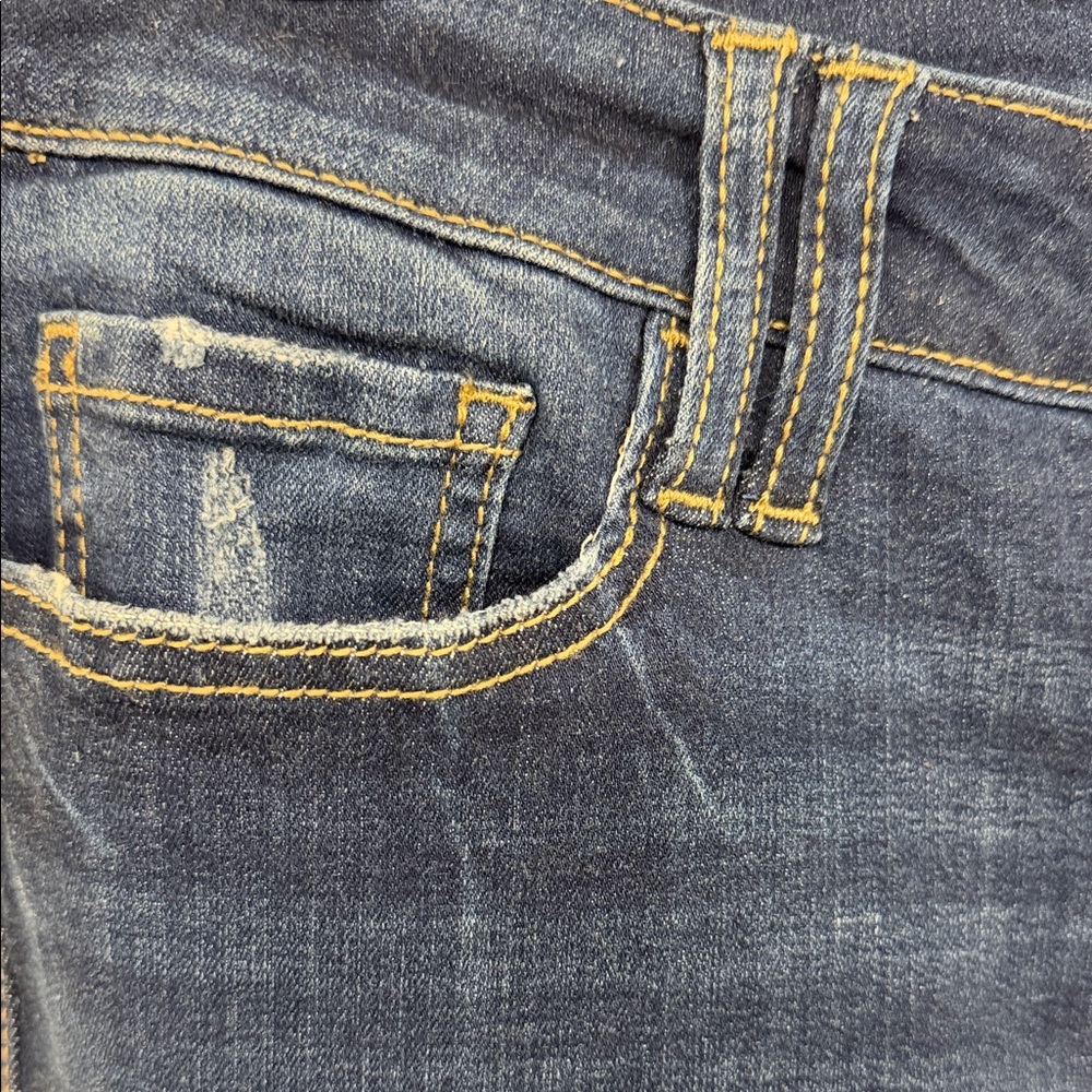 Studio Blue Distressed Flare Jeans: 30 - Picture 3 of 8